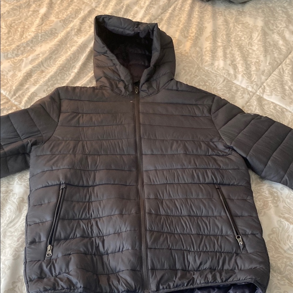Ozark Trail Black Quilted Puffer Jacket with Hood